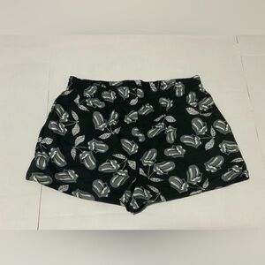 NWOT Men’s The Rolling Stones Black and Gray Athletic Shorts